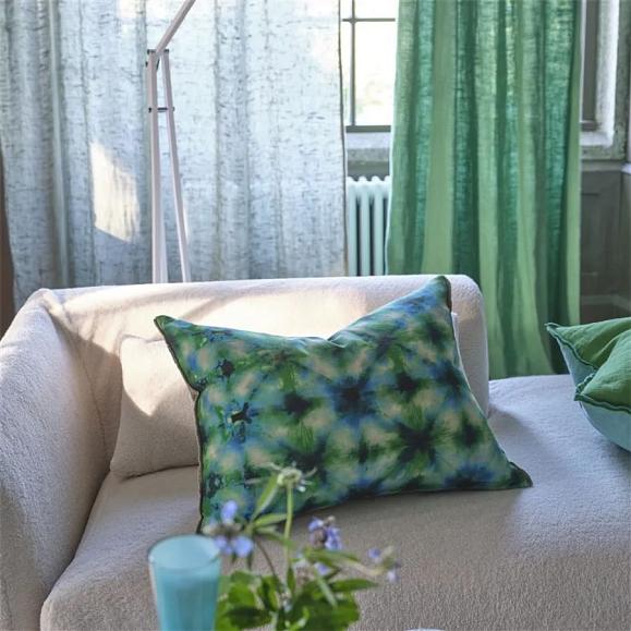 Подушка CCDG1389, Shibori, Emerald, Designers Guild 45 x 60см