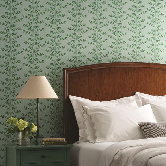 Обои York RF7421 Climbing Vine Soft Teal