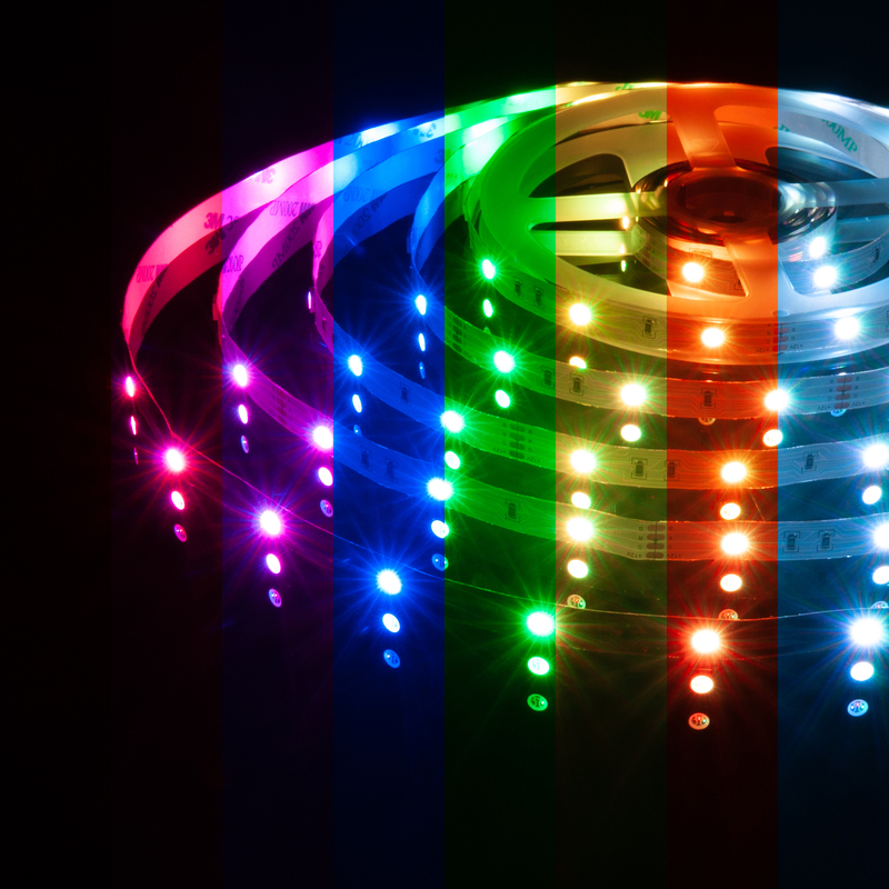 Светодиодная лента Elektrostandard 12V 7,2W 30Led 5050 IP20 RGB, 5м 4690389040160 a027833