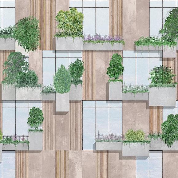Панно Coordonne 9000063V Vertical Forest Nude