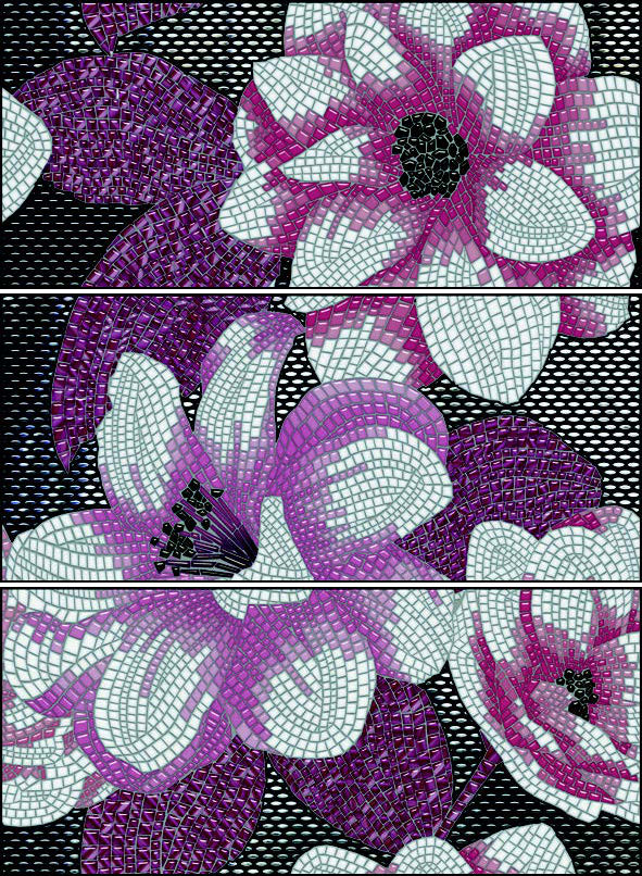 Decor Cufiore-3 Lila-Rubi (комп x3) Панно 81х60