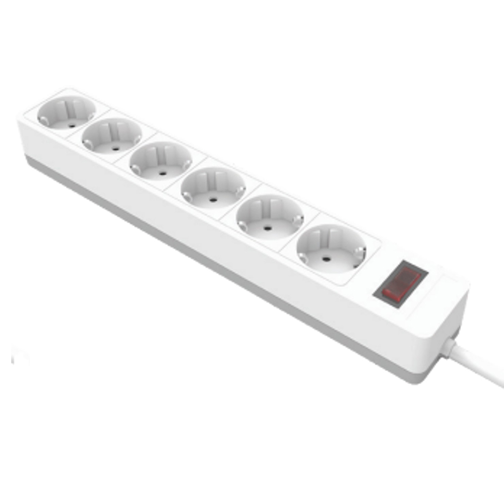 Сетевой фильтр 6-местный с/з Stekker Optima HM20-61-02 50095
