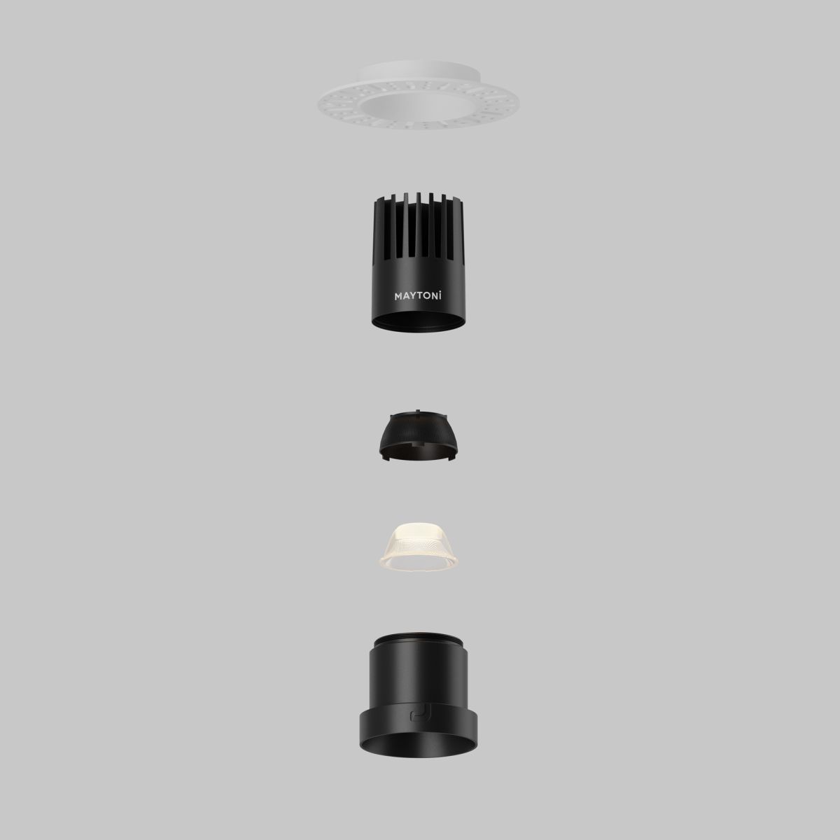 Встраиваемый светильник Maytoni Dip DL120-10W-2.7K-TRS-B