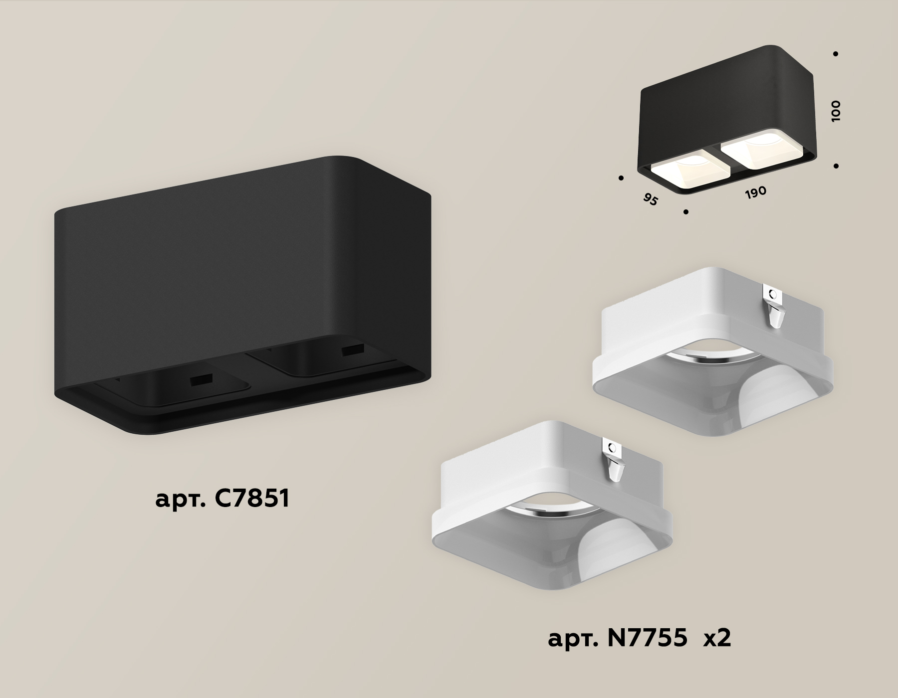 Потолочный светильник Ambrella Light Techno Spot XS7851021 (C7851, N7755)