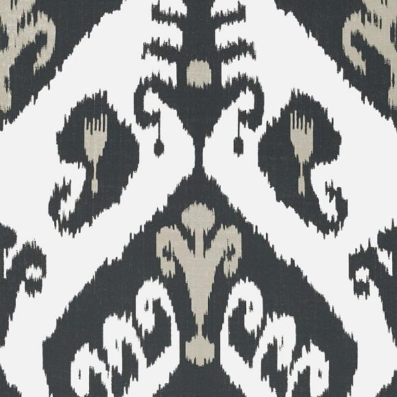 Обои Thibaut T16250 Indies Ikat Black