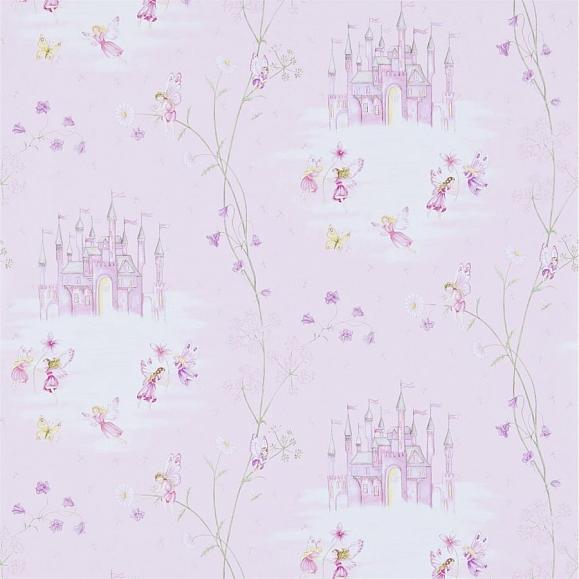Обои Sanderson 214046 Fairy Castle Pink