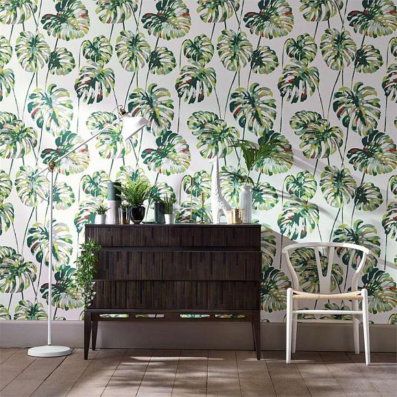 Обои Harlequin 111753 Kelapa Emerald/Zest