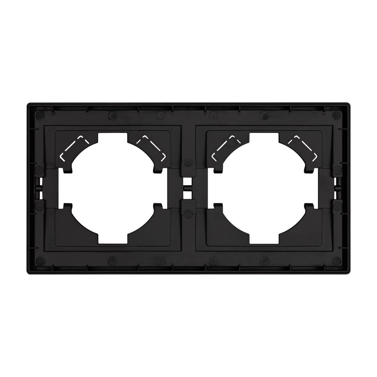 Рамка пластиковая на 2 поста Arlight FRM-TENDO-SFPL-2-BK 054646
