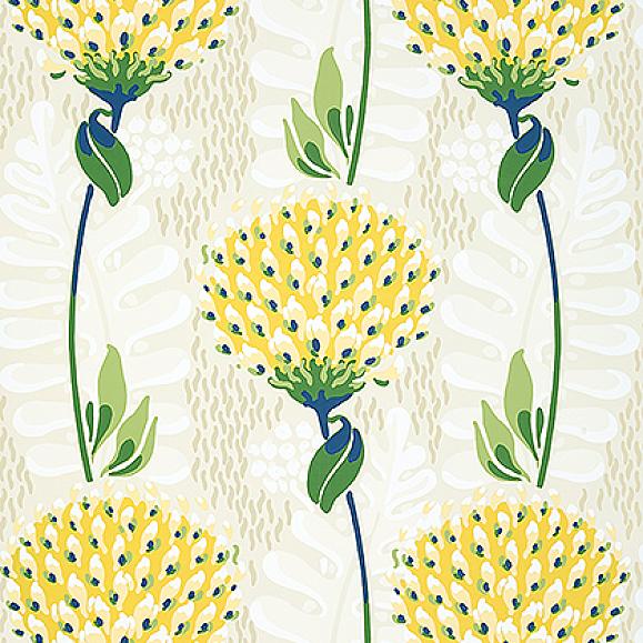 Обои Thibaut T10646 Tiverton Yellow