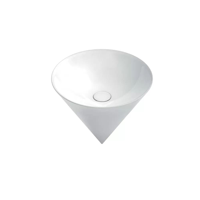 Kerama Marazzi Cono Раковина 44.5х44.5х35см., подвесная, без отв., без перелива, цвет: белый глянцевый
