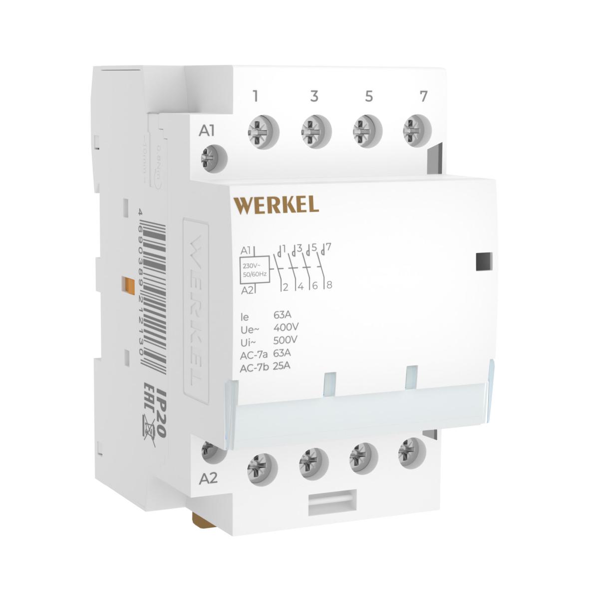 Контактор модульный Werkel W943M63O 4690389212130 a069478