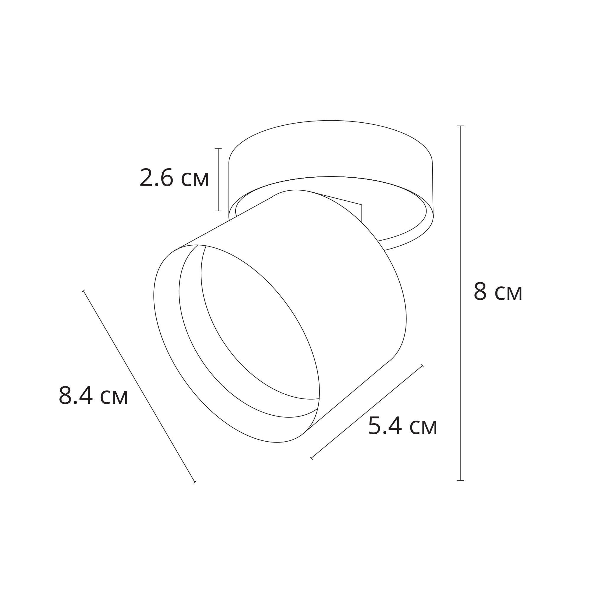 Накладной спот Arte Lamp Intercrus A5549PL-1WH