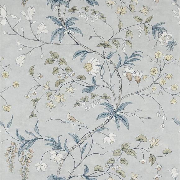 Обои Zoffany 312851 Chambalon Trail Mercury/Platinum Grey