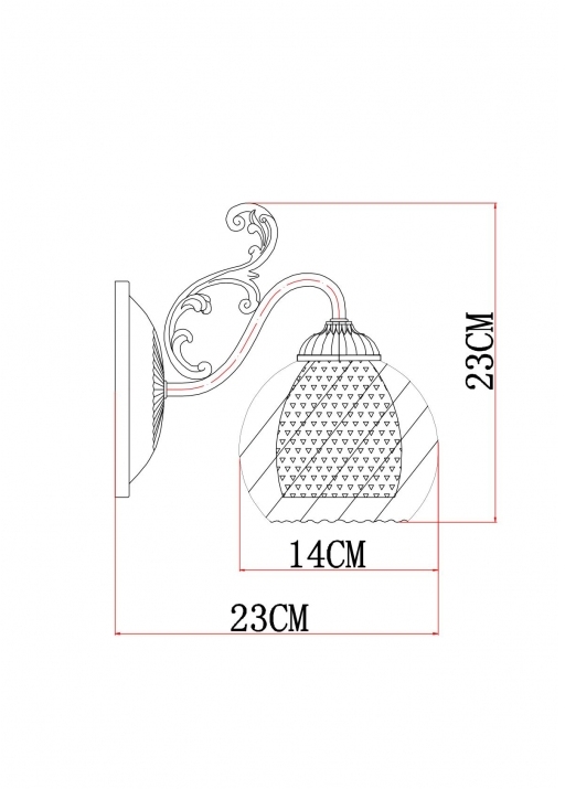Бра Arte Lamp A7062AP-1AB