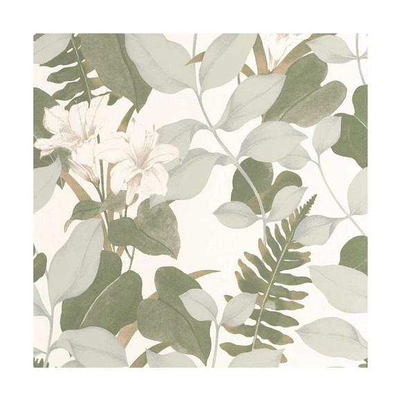 Обои Casadeco 200267212 Royal Lily Vert cendre