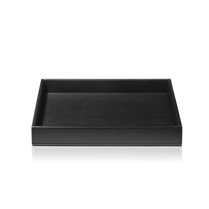 Decor Walther Brownie Tab Q Лоток универсальный 26x22см, настольный, цвет: черная кожа