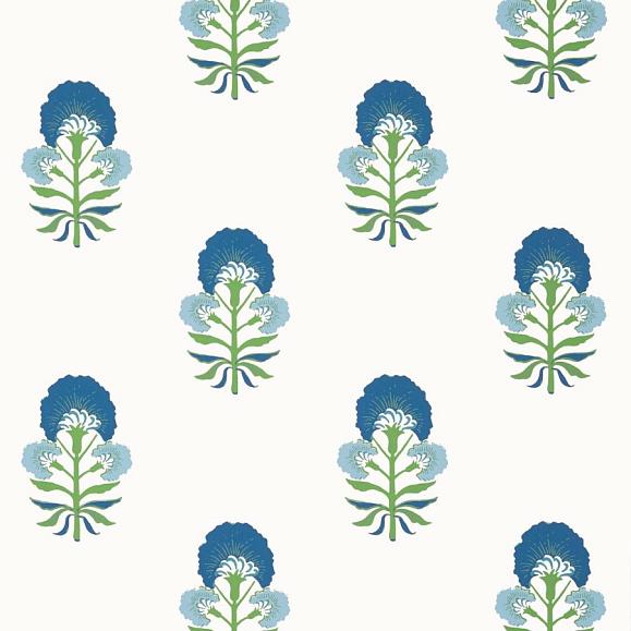 Обои Thibaut T16215 Tybee Bud Green and Blue