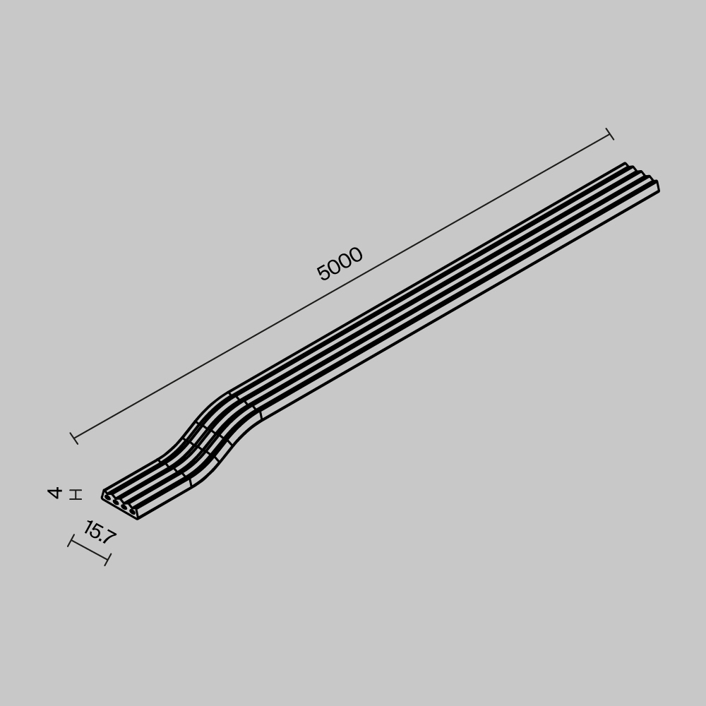 Токоведущая лента Maytoni Exility IP O-TR002-PW-5M