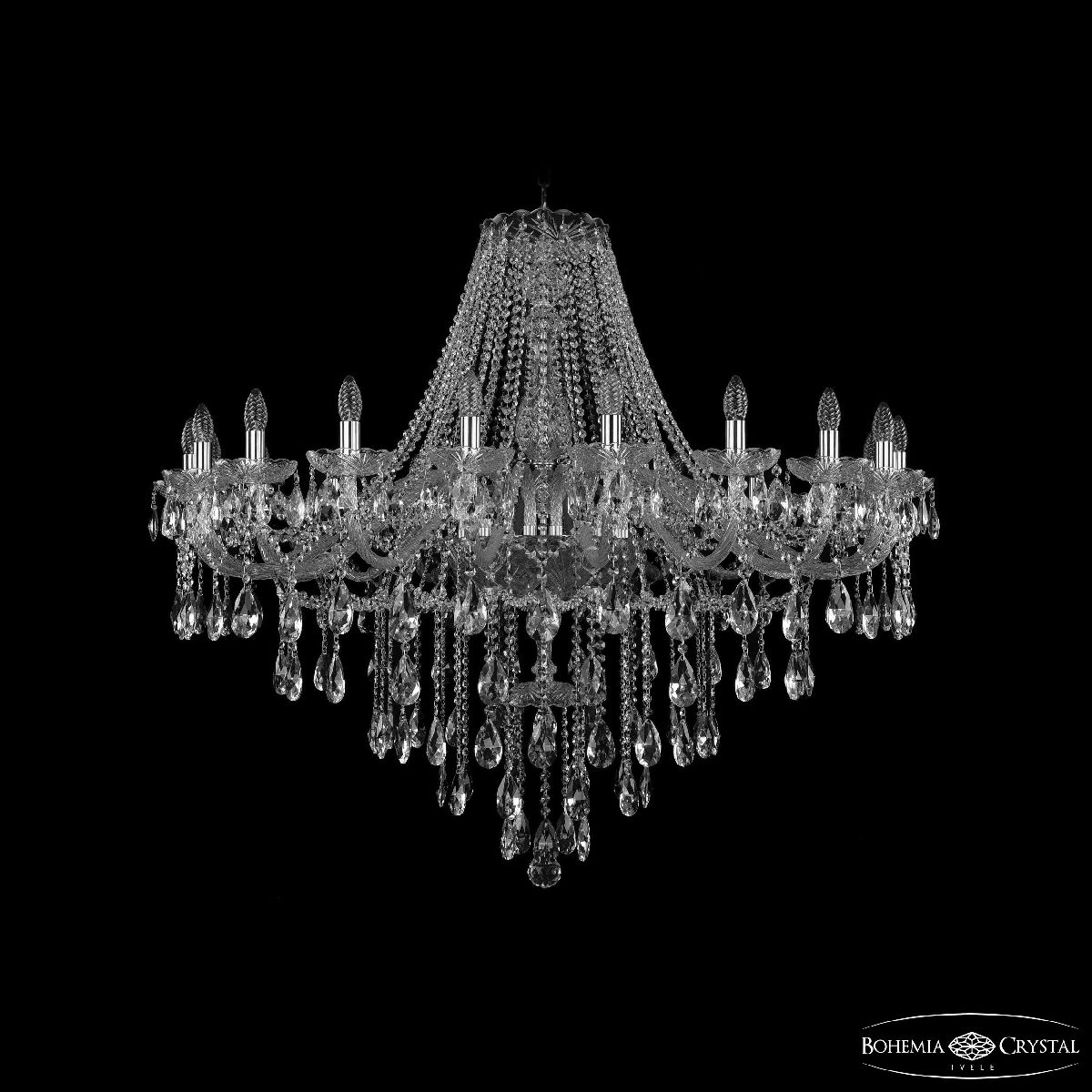 Подвесная люстра Bohemia Ivele Crystal 1415/20/460 Ni