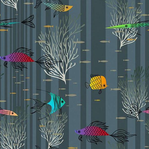 Обои Aura Signature WP182092 Trully Fish Dark