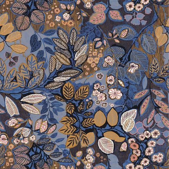 Обои Casamance 75091018 Belle De Nuit Indigo