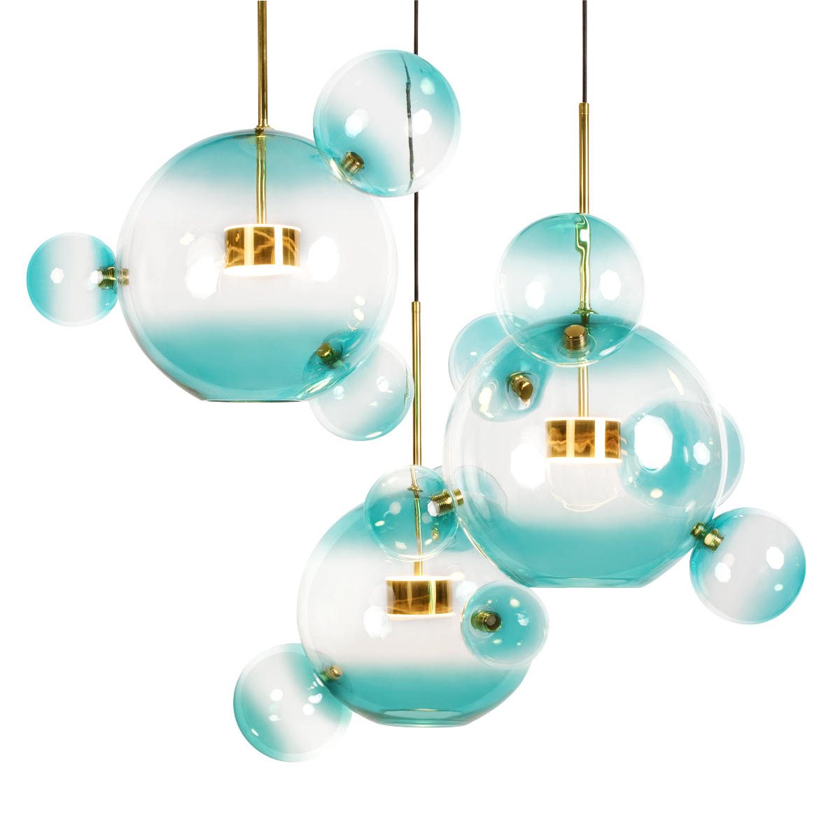Подвесная люстра Loft IT Bolle 2027-D3 Blue