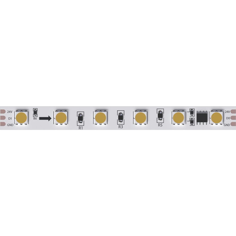 Светодиодная лента Arte Lamp Spi 24В 14,4Вт/м 2900/3100K 5м IP20 A2406010-03-3K