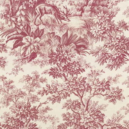 Обои Little Greene 0284SGBURGU Stag Toile Burgundy
