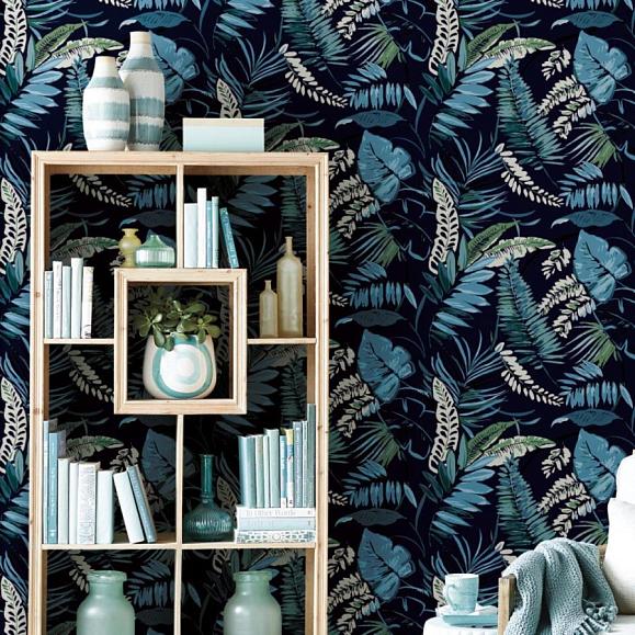 Обои York TC2623 Tropical Toss Navy