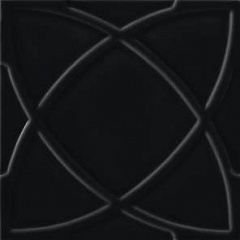 CI7 Настенная плитка VINTAGE Circle Black 20х20