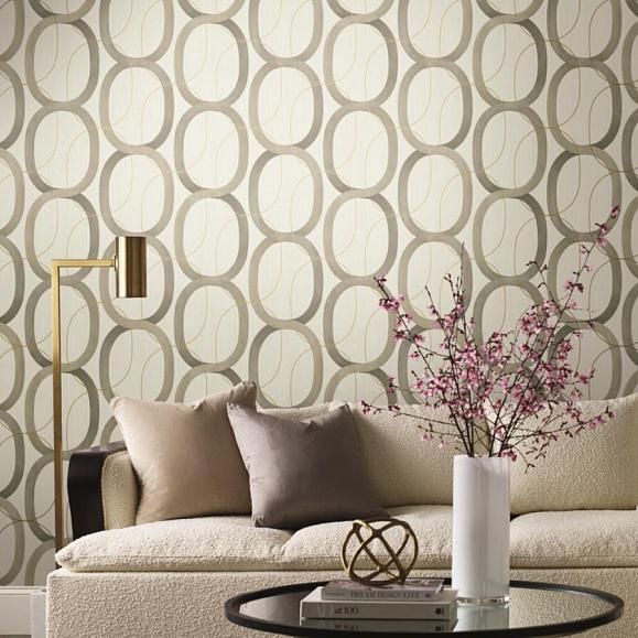 Обои York OS4211 Interlock Light Taupe