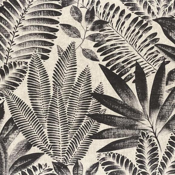Обои Casamance 75183886 Aloes Noir/Grege