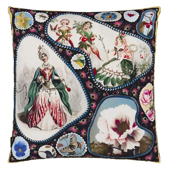 Подушка CCCL0632, Le Jardin Feerique, Multicolore, Christian Lacroix 55 x 55см