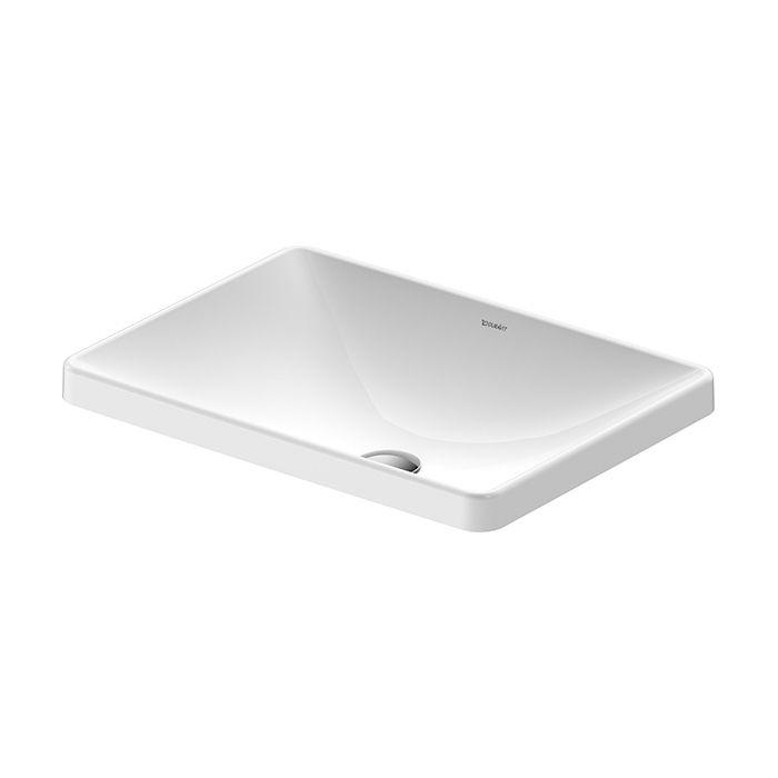 Duravit D-Neo Раковина встраиваемая сверху 60х44см, без перелива, без отв., WonderGliss, цвет: белый