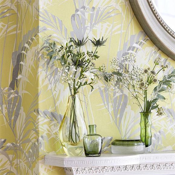 Обои Sanderson 216642 Palm House Chartreuse/Grey