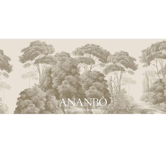 Панно Ananbo 408 Pins et oliviers Pins et oliviers Grisaille sépia
