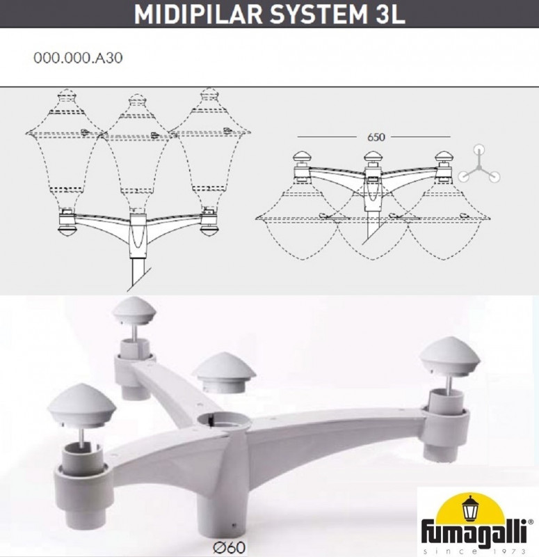 Садовый светильник Fumagalli V50.372.A30.LXH27