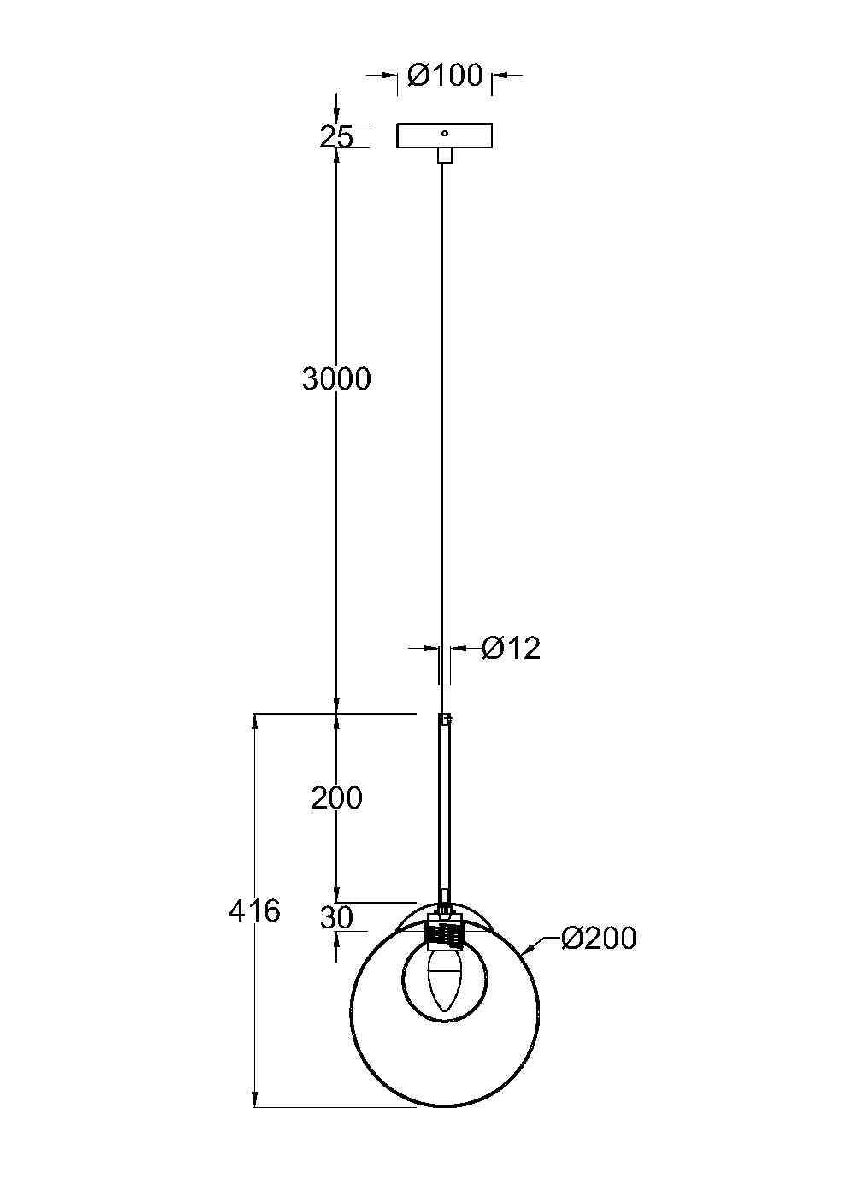 Подвесной светильник Maytoni Basic form MOD521PL-01G3