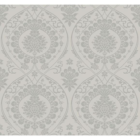 Обои York DM4904 Imperial Damask Grey/Silver