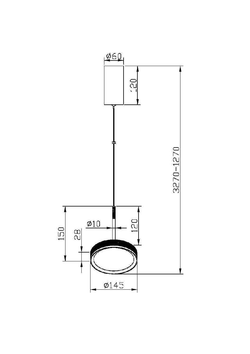 Подвесной светильник Maytoni El MOD041PL-L15WG3K