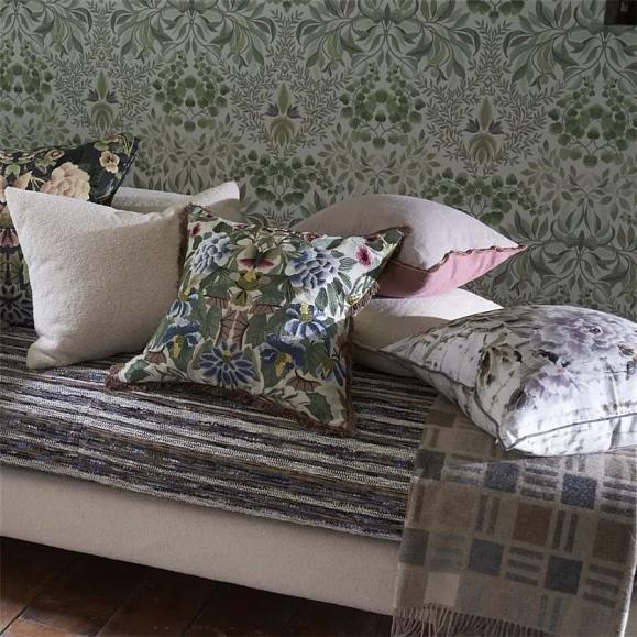 Подушка CCDG1407, Brera Lino, Damask Rose & Travertine, Designers Guild 43 x 43см