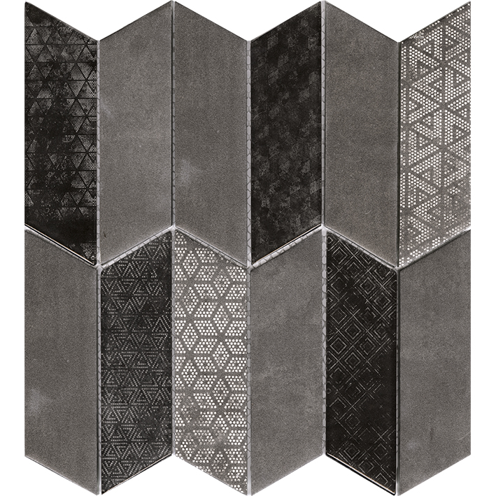 Rhomboid Black 29,8x29,8x0,8