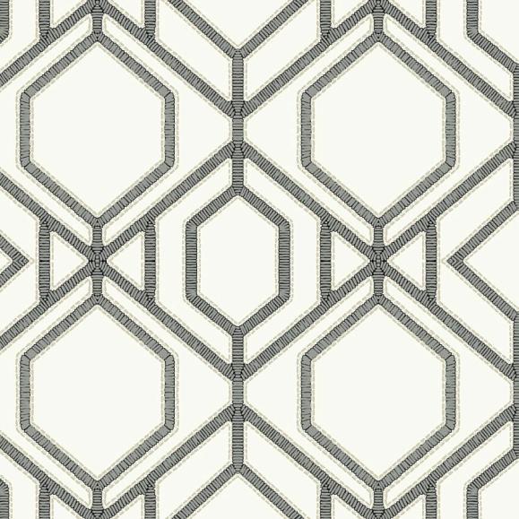 Обои York TC2632 Sawgrass Trellis White/Grey