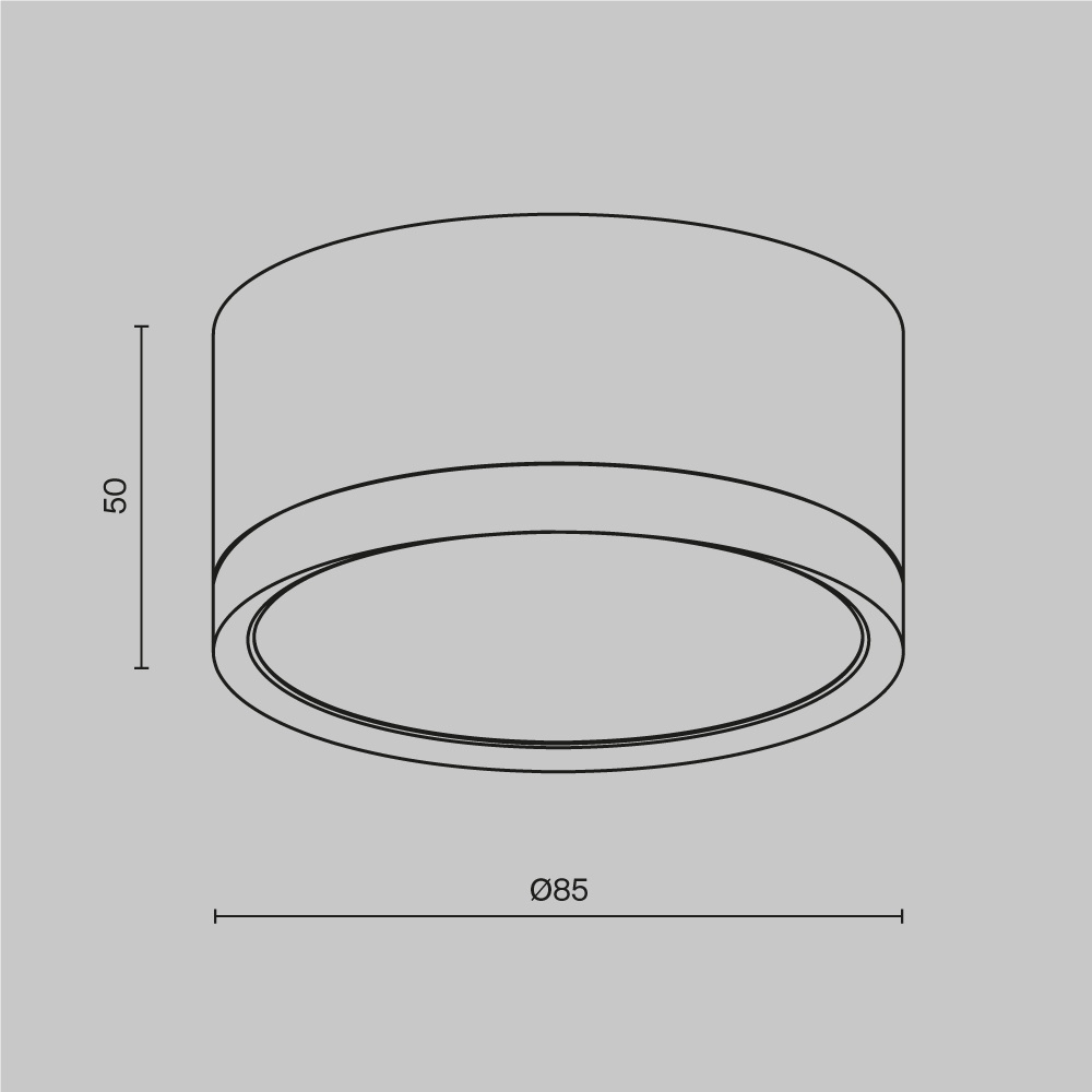 Потолочный светильник Maytoni Technical Hoop C086CL-GX53-SRD-BG