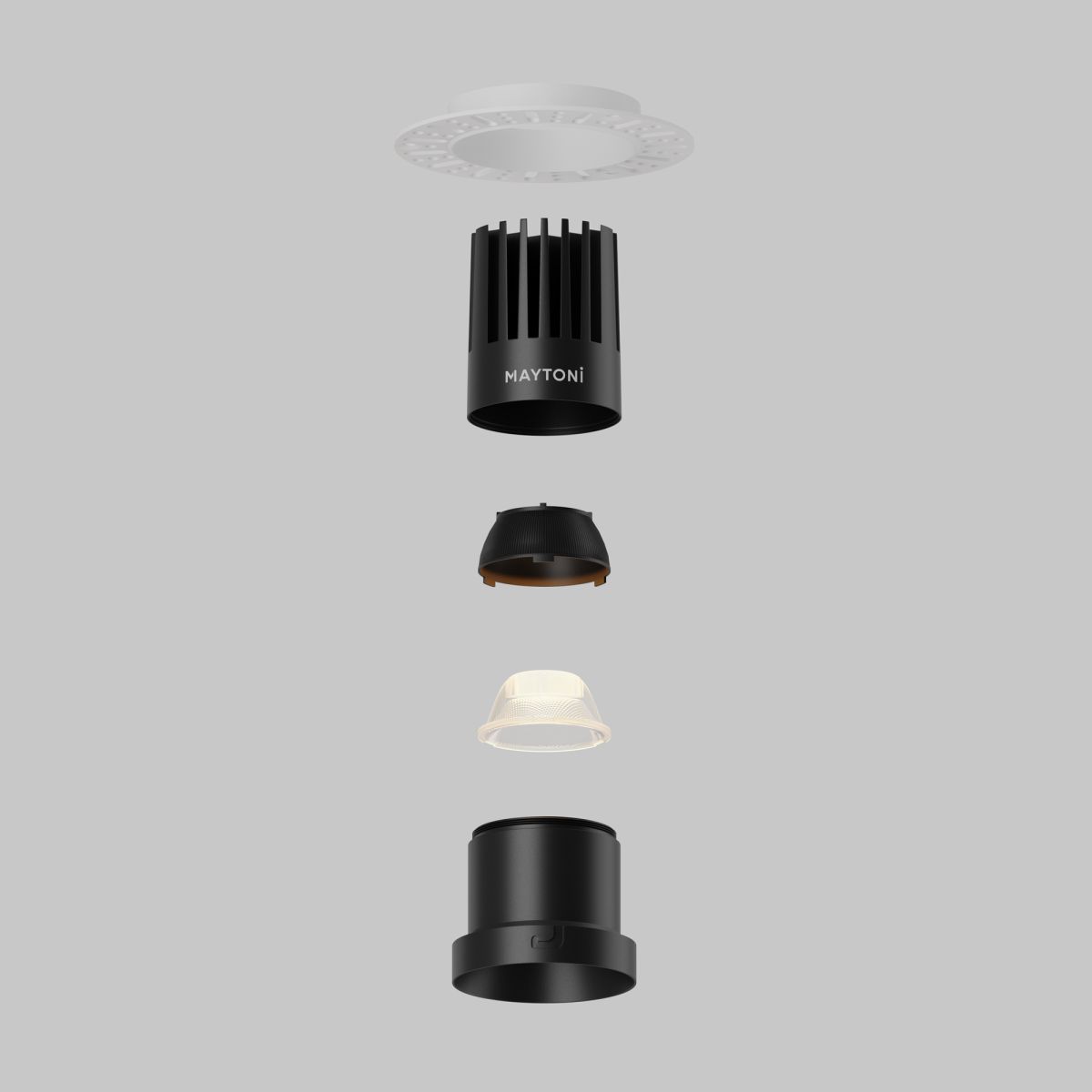 Встраиваемый светильник Maytoni Dip DL122-15W-2.7K-TRS-B