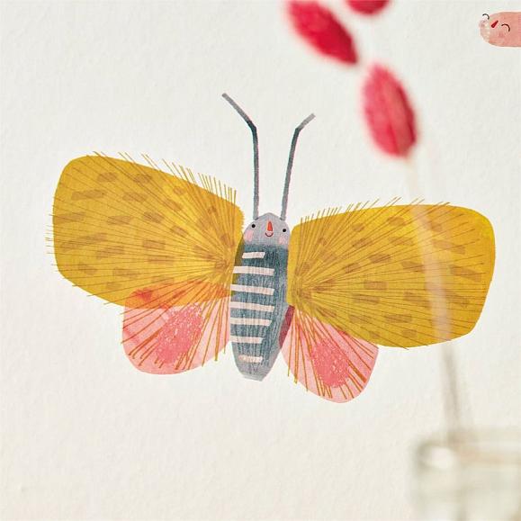 Обои Harlequin 112635 Garden Friends Poppy/Ochre/Leaf
