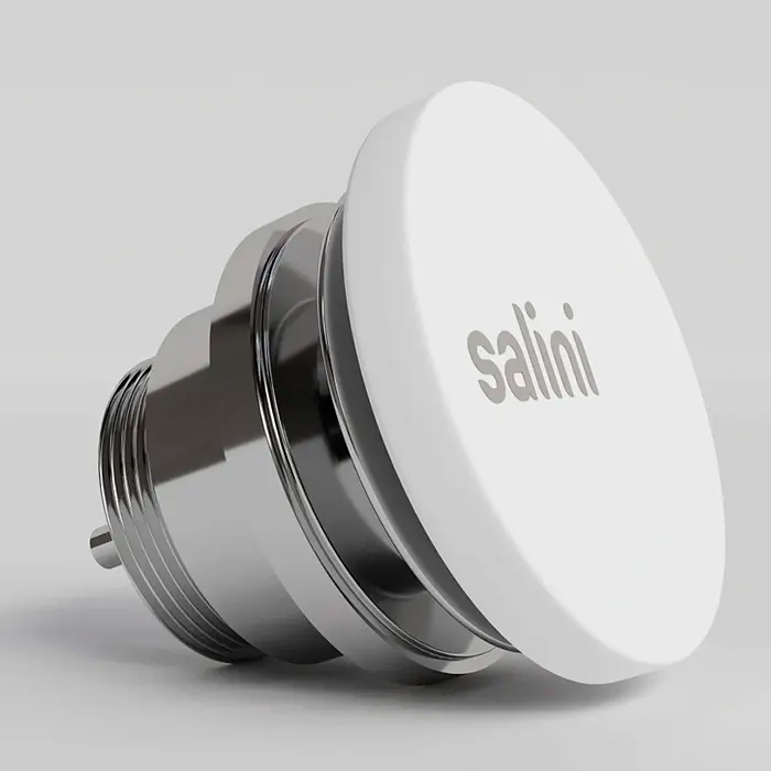 Salini D604 Донный клапан для раковины, фиксированный, S-Sence, цвет: белый