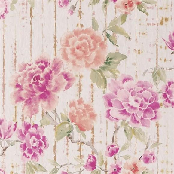 Обои Designers Guild PDG1158/02 Kyoto Flower Coral