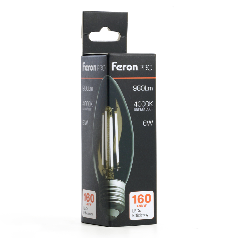 Светодиодная лампа Feron LB-1206 E27 6W 2700K 51238