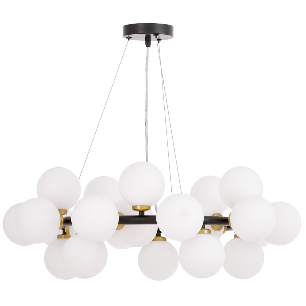 Подвесная люстра Lumina Deco Marsiada LDP 6033-25 BK+MD
